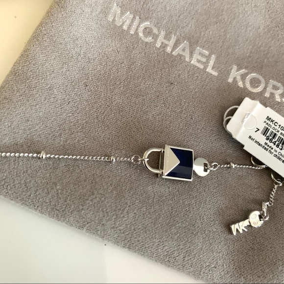 NWT MK Rhodium over sterling silver bracelet - Picture 4 of 6